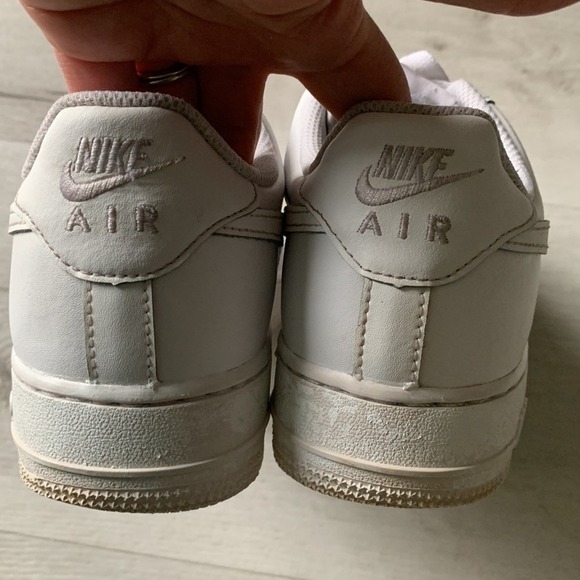 Nike Air Force 1 shoes size 7 Y sneakers white unisex - Picture 6 of 10